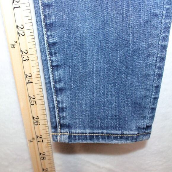 American Eagle Women's Curvy Super Hi-Rise Jegging Jeans 6 Distressed Ripped - Picture 7 of 11